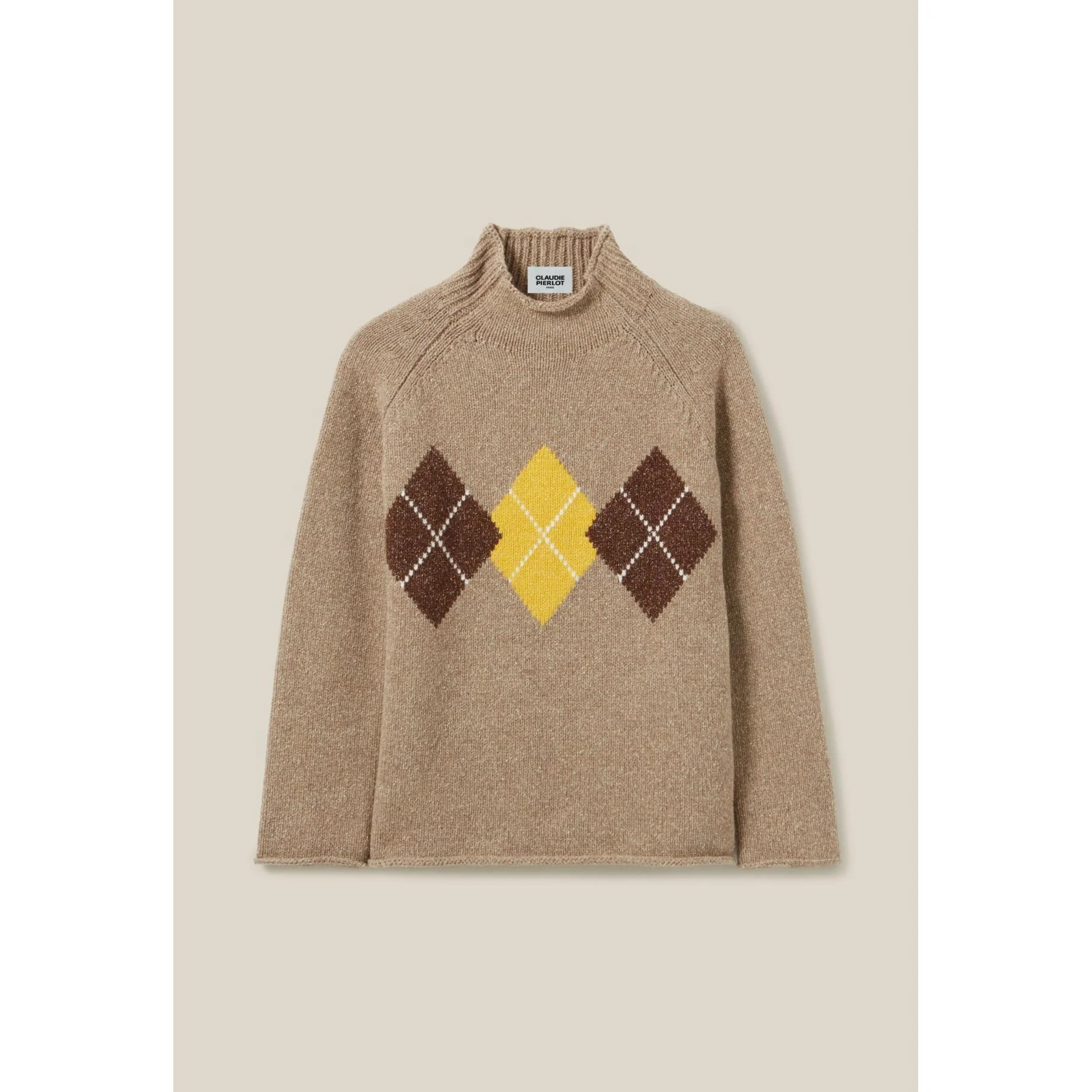 Pull Oversized Col Cheminée Motifs - Image 6