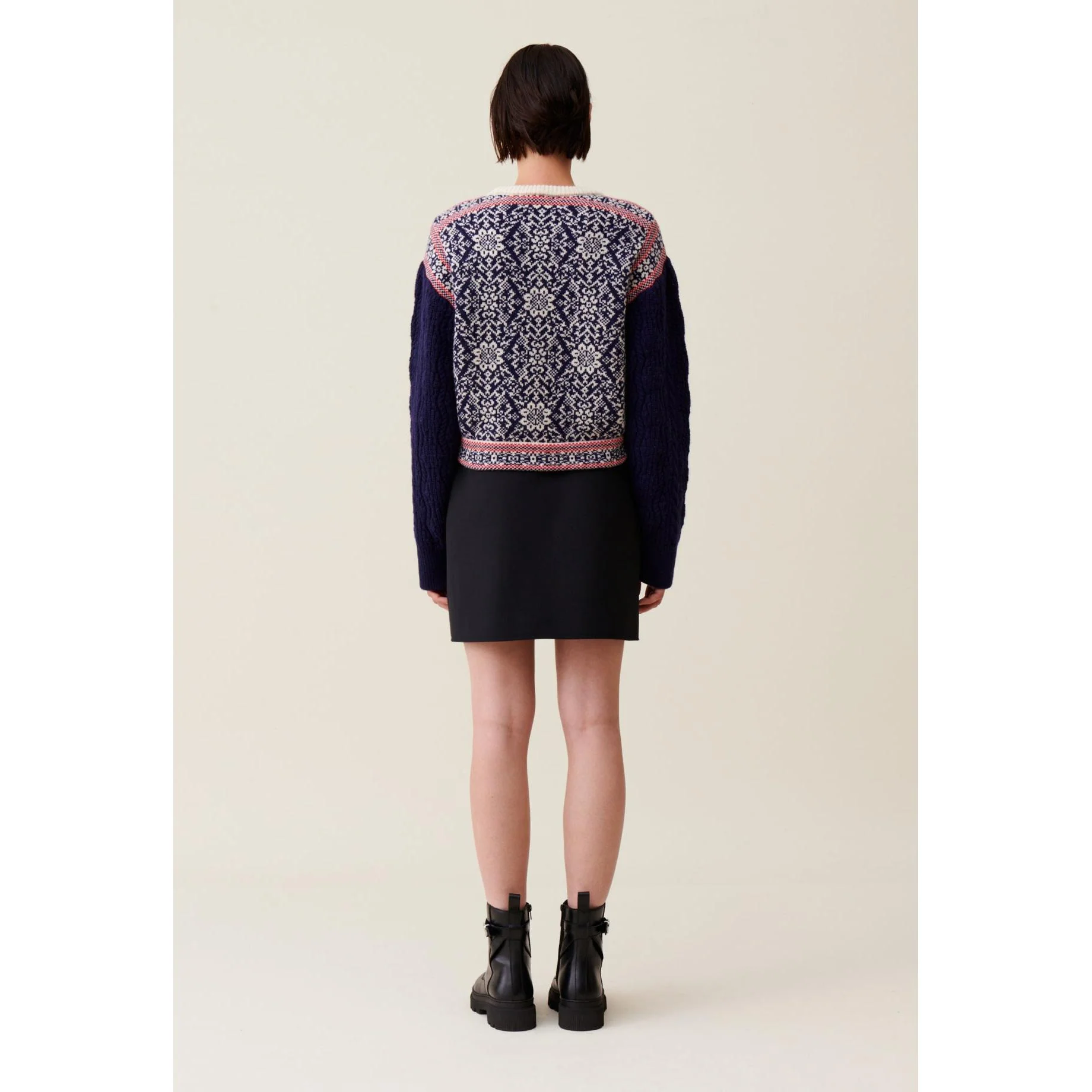 Pull Maille Motifs Col Rond - Image 5