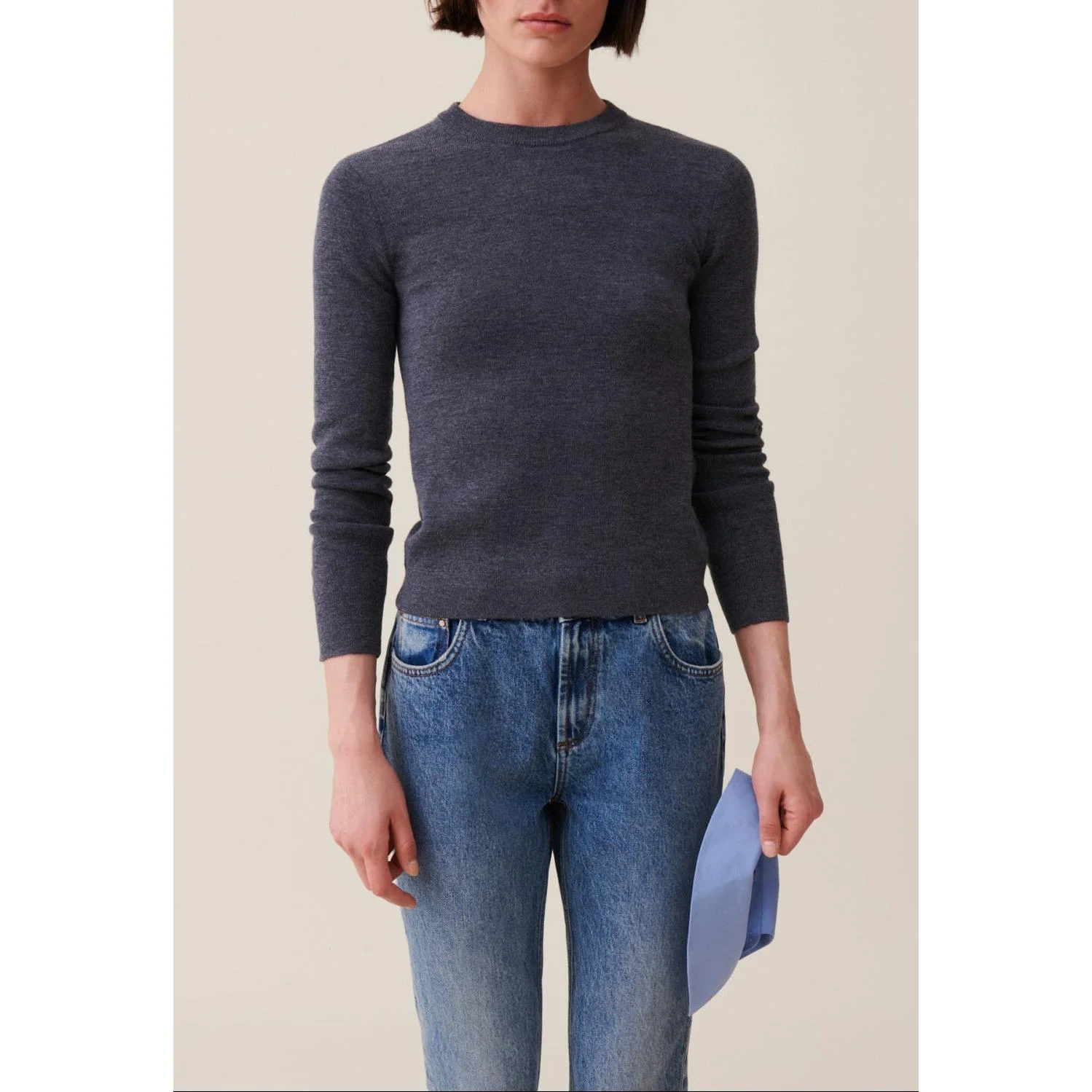 Pull Laine Col Chemise Amovible - Image 2