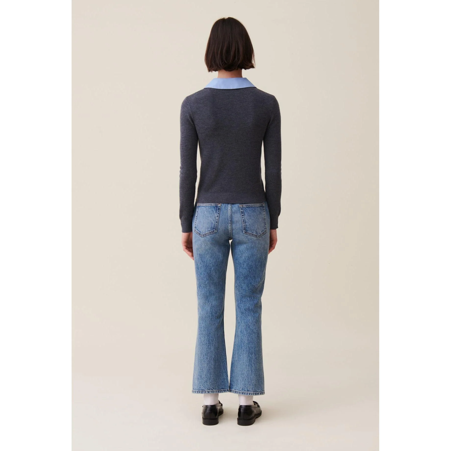 Pull Laine Col Chemise Amovible - Image 5