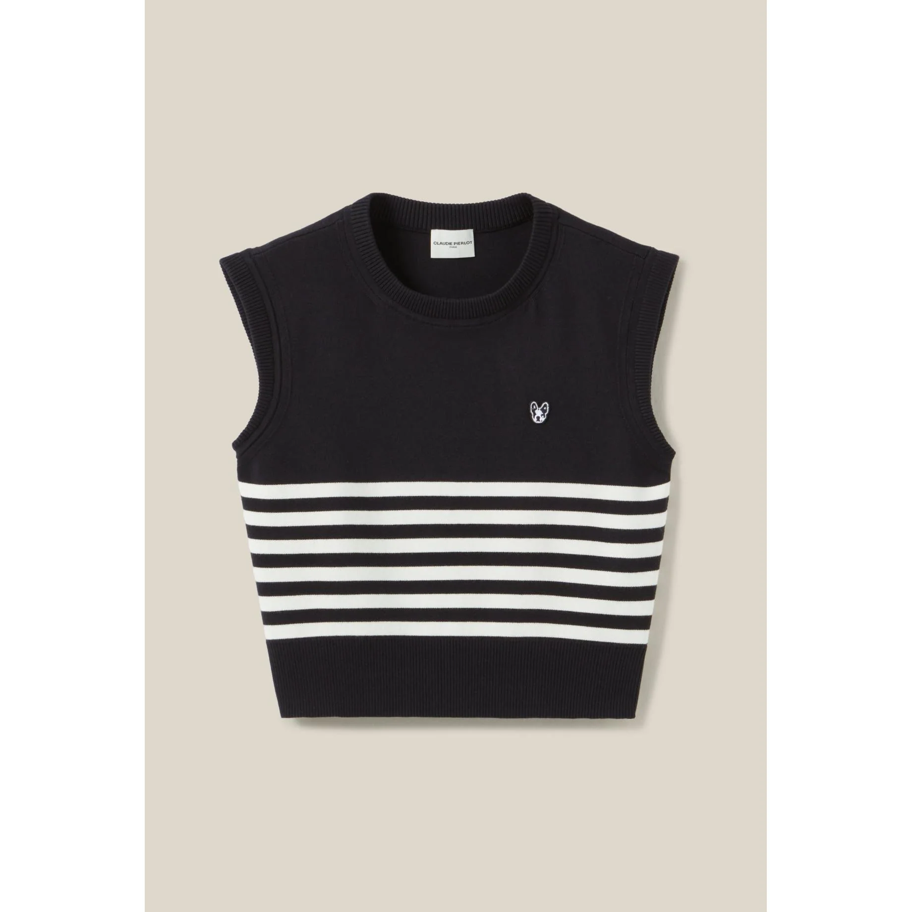 Pull Jean Toto Rayé Sans Manches - Image 6