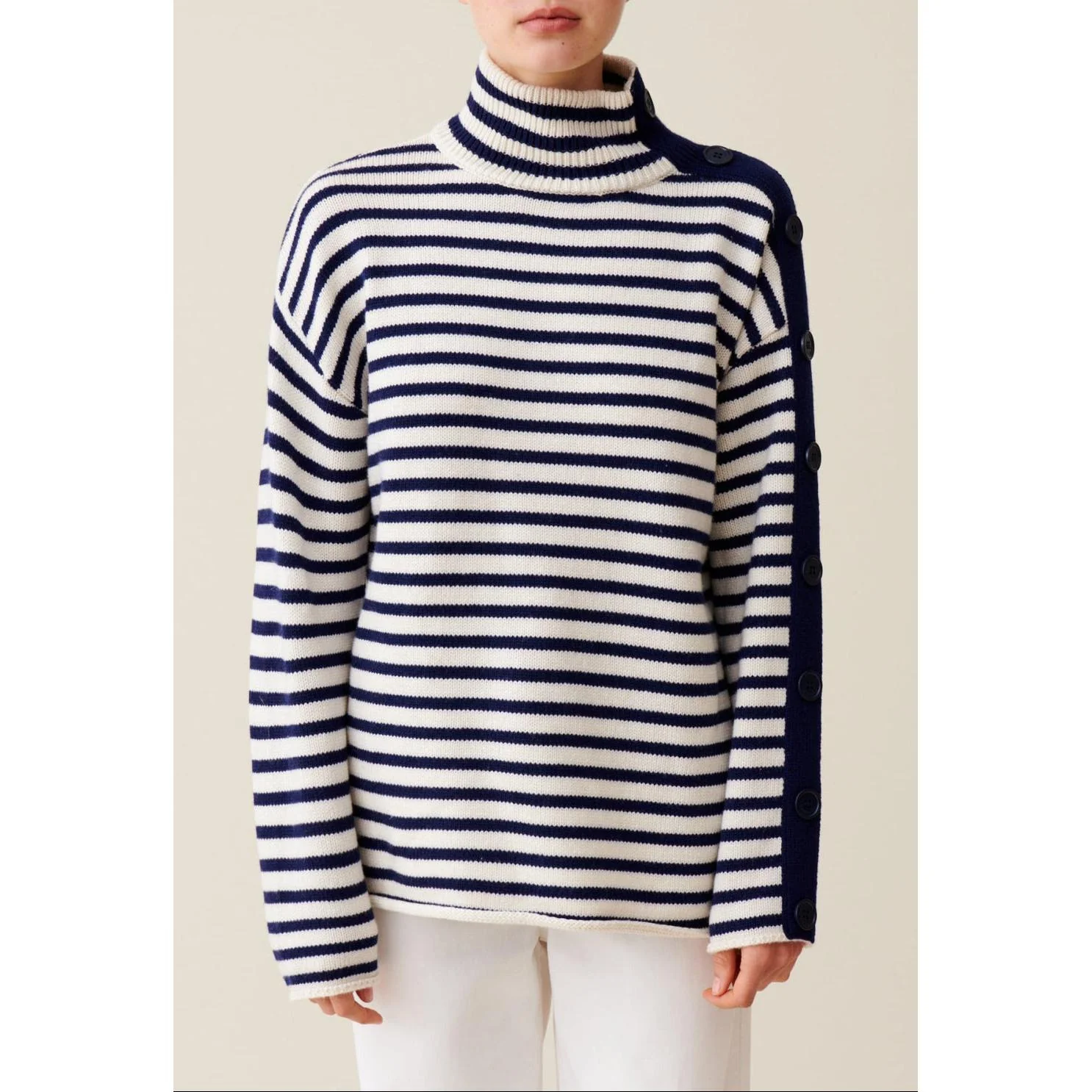 Pull Marinière Col Montant - Image 4