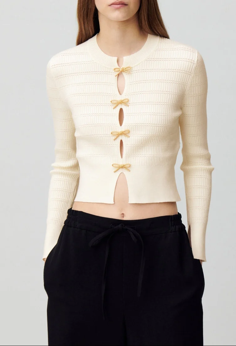 Pull Manivelle Ecru - Image 4