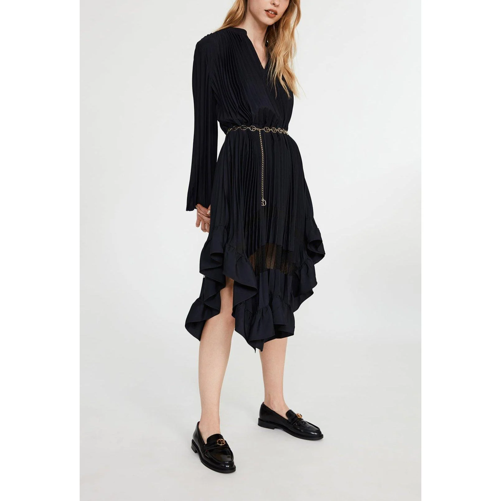 Robe Plissée À Volant - Image 3