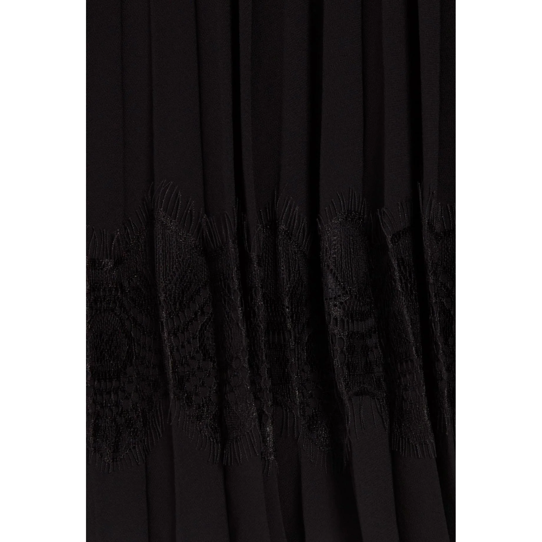 Robe Twist Courte Plissée Noire - Image 4