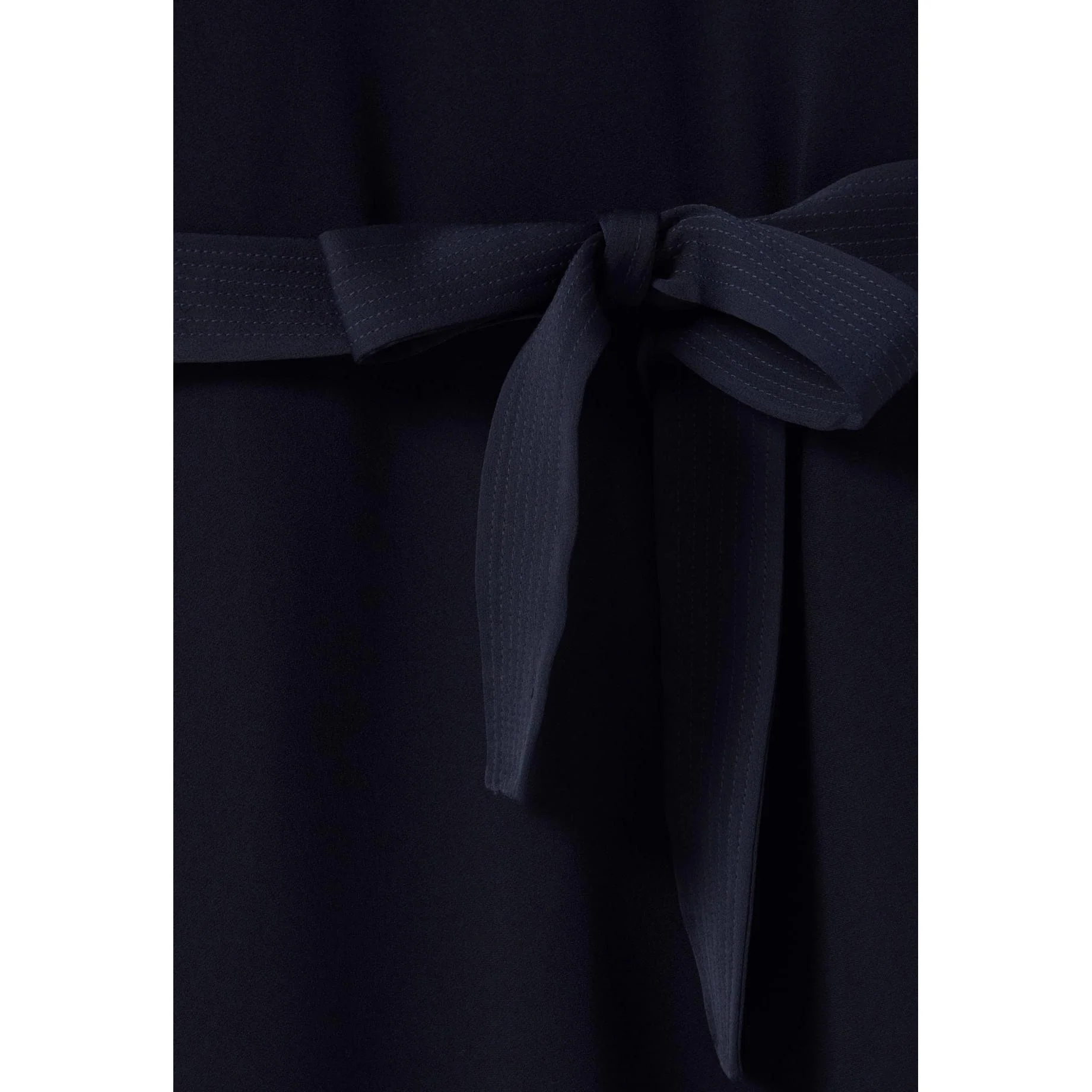 Robe Babydoll Ceinturée Marine - Image 6