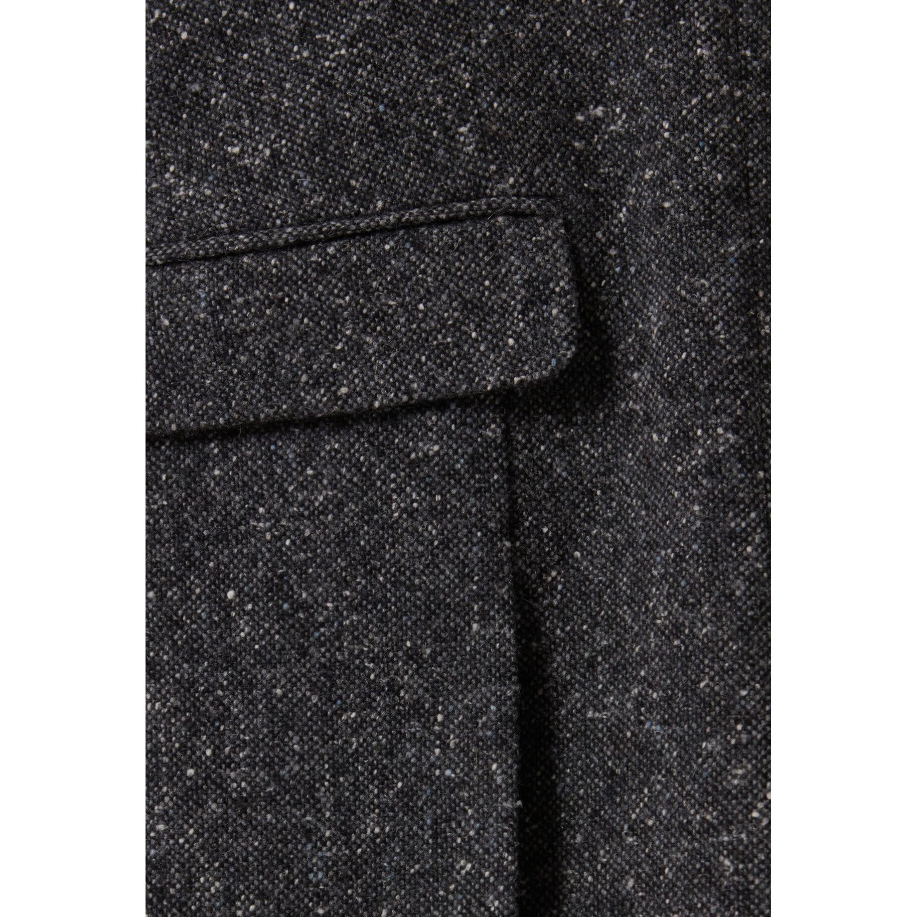 Robe Grise Cintrée Tailleur Tweed - Image 5