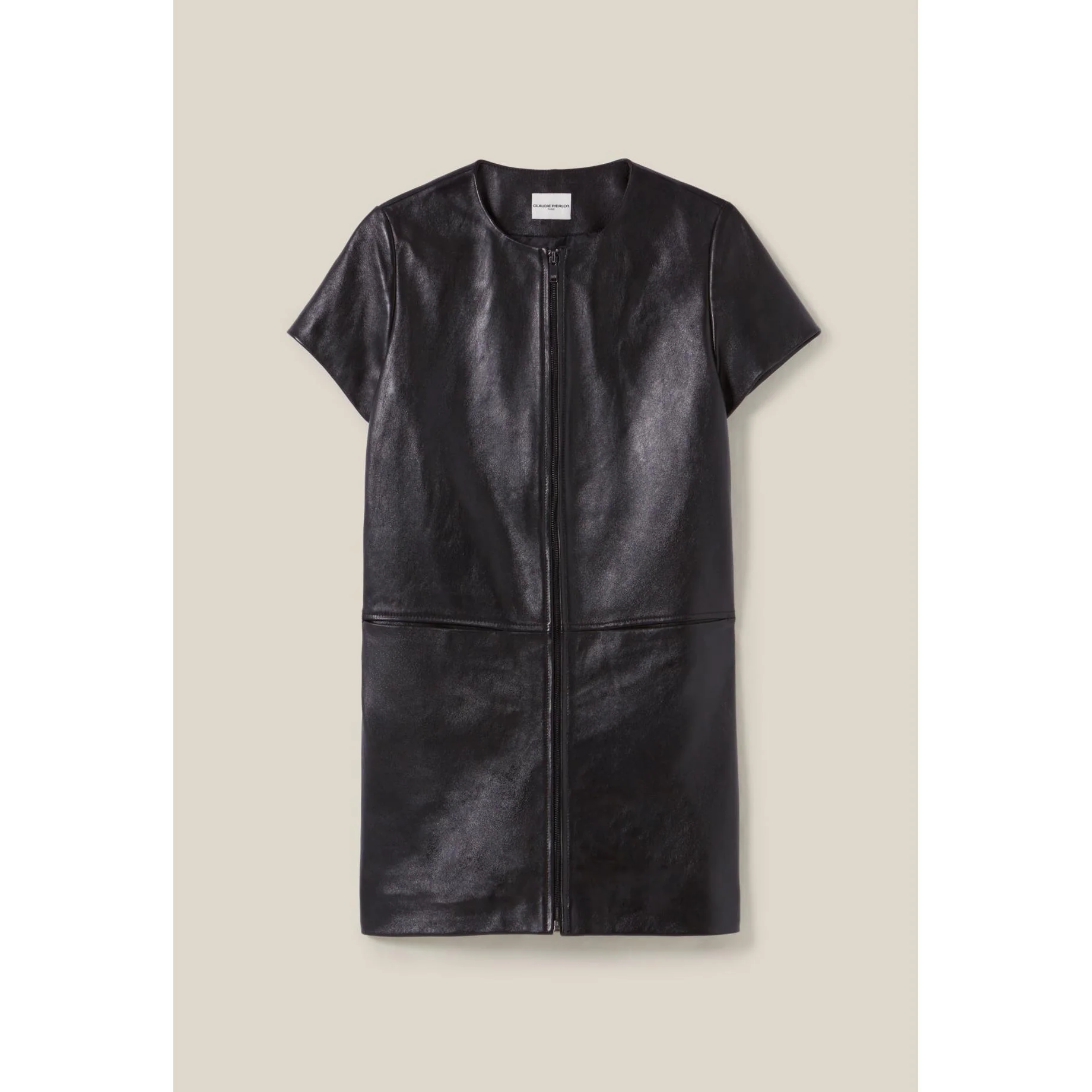Robe Cuir Courte Zippée - Image 7