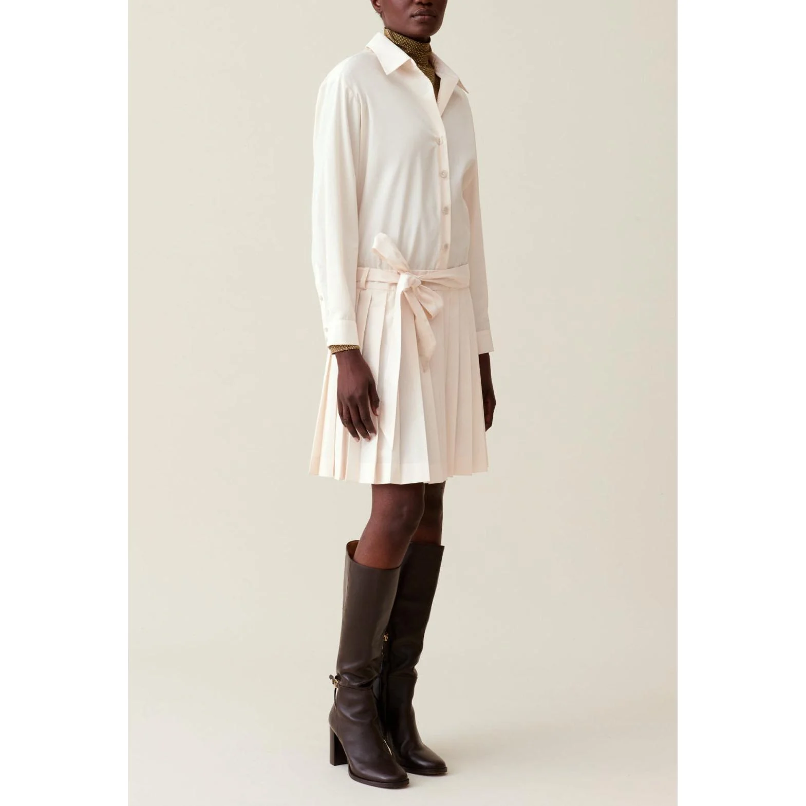 Robe Chemise Ceinturée Boutonnée - Image 3