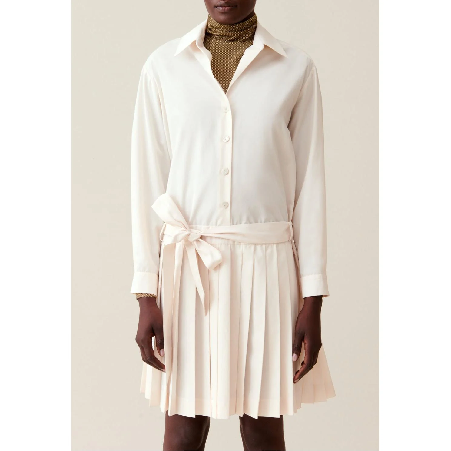 Robe Chemise Ceinturée Boutonnée - Image 4
