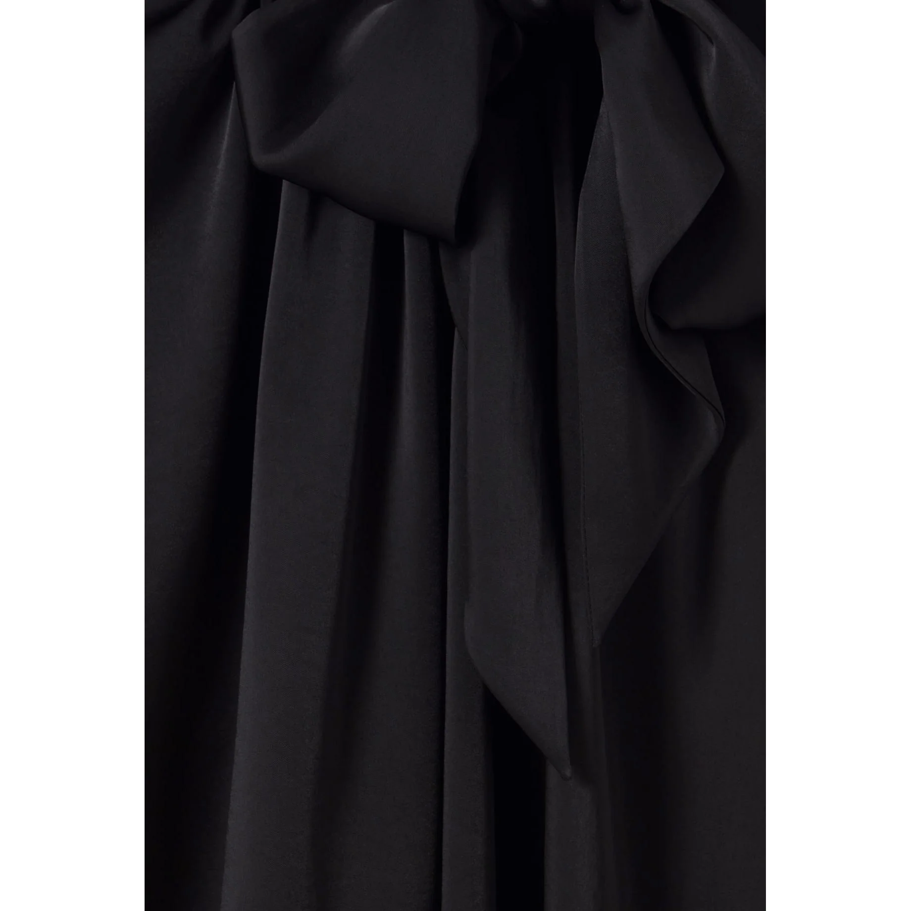 Robe Fluide Col Lavallière Noir - Image 7