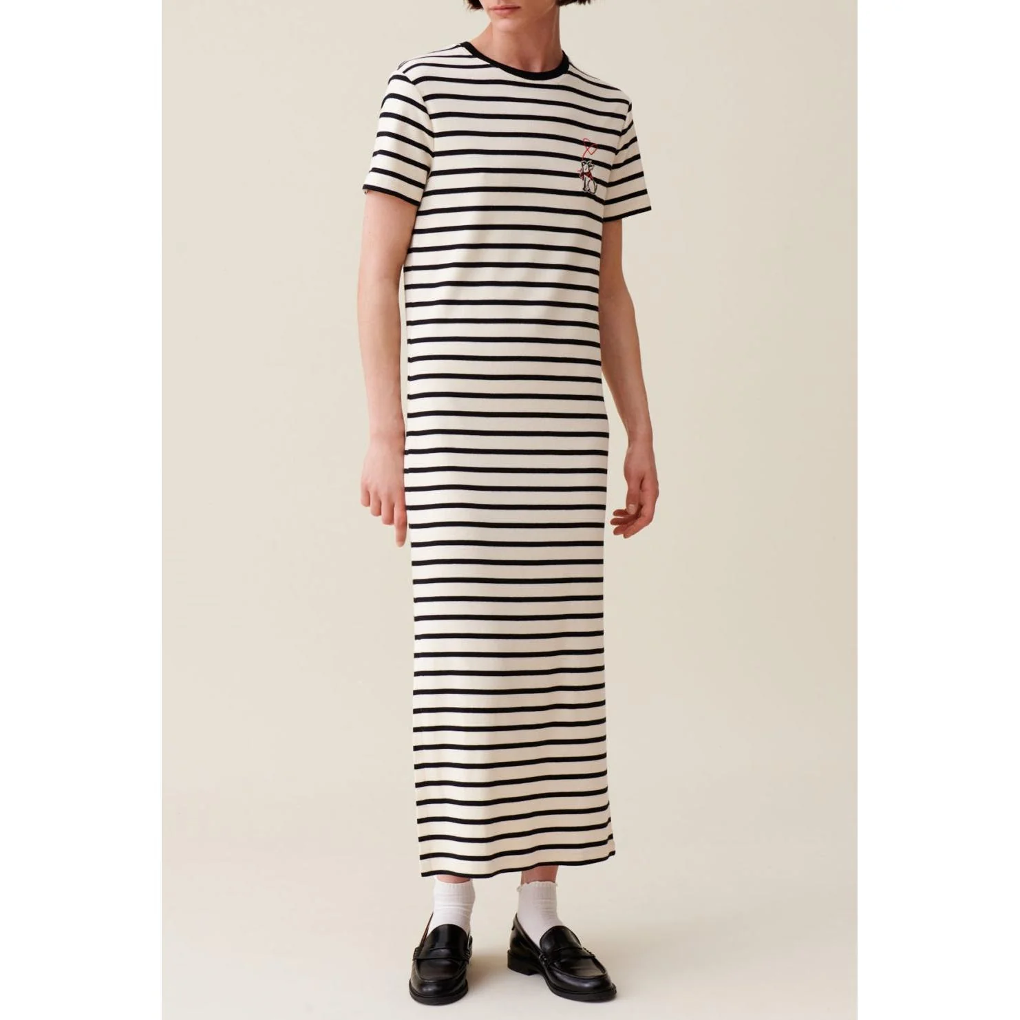 Robe Jean Toto Rayée Midi - Image 2