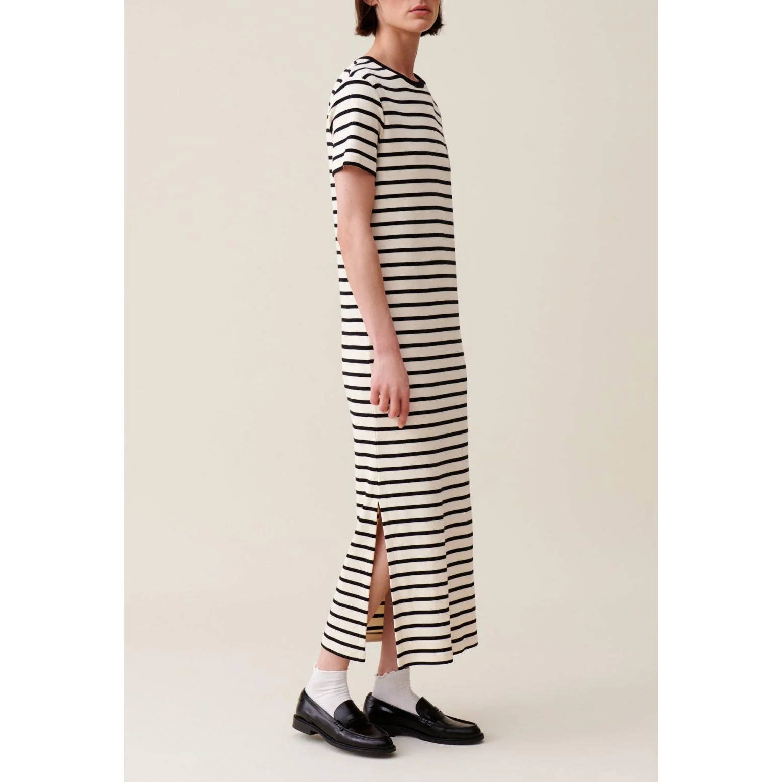 Robe Jean Toto Rayée Midi - Image 4