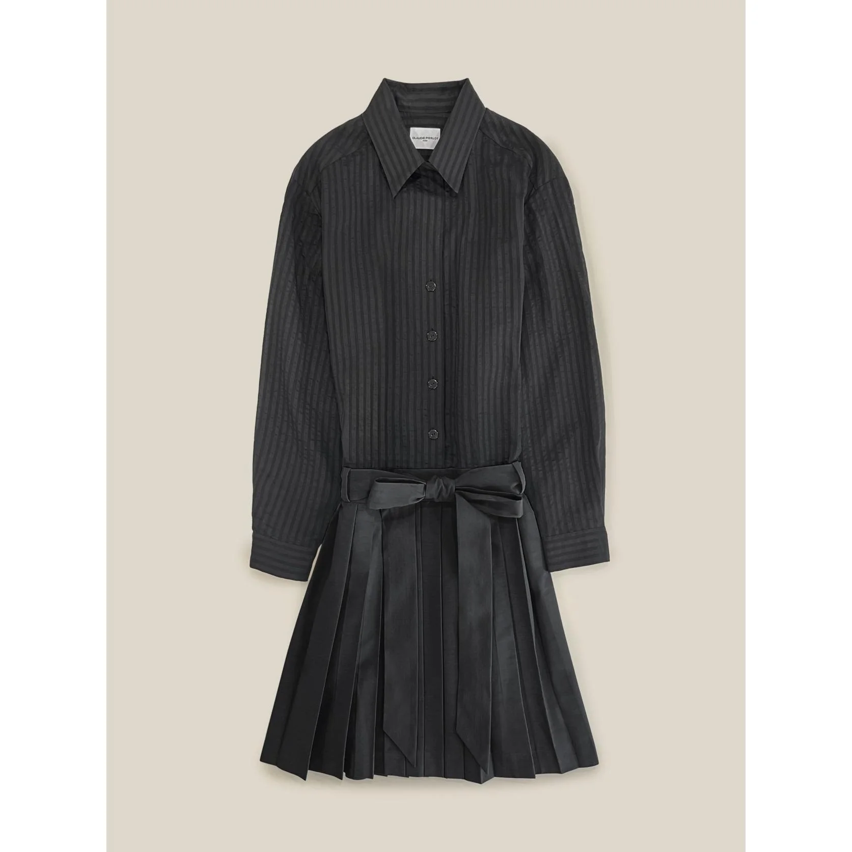 Robe Bi-Matière Rayures - Image 6