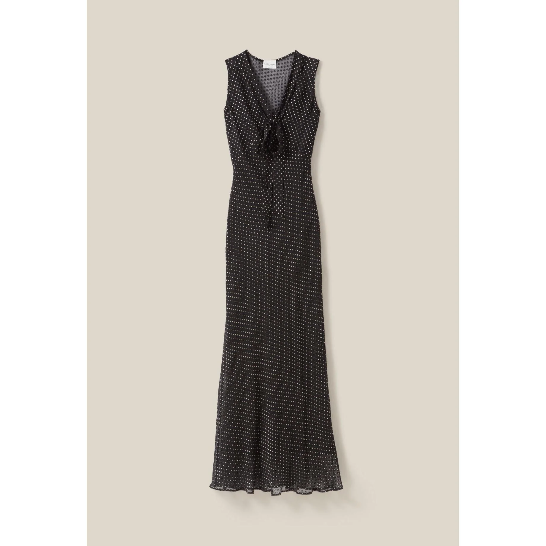Robe Longue Transparente À Pois - Image 7