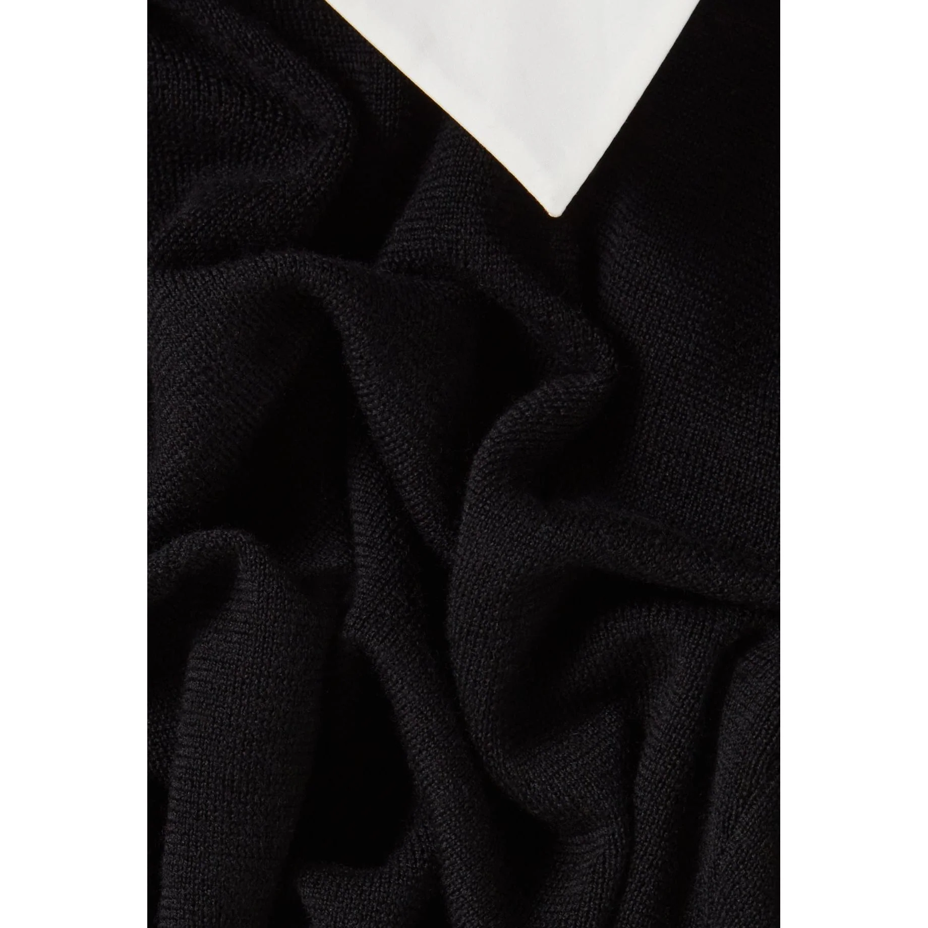 Robe Maille Noir Col Amovible - Image 6