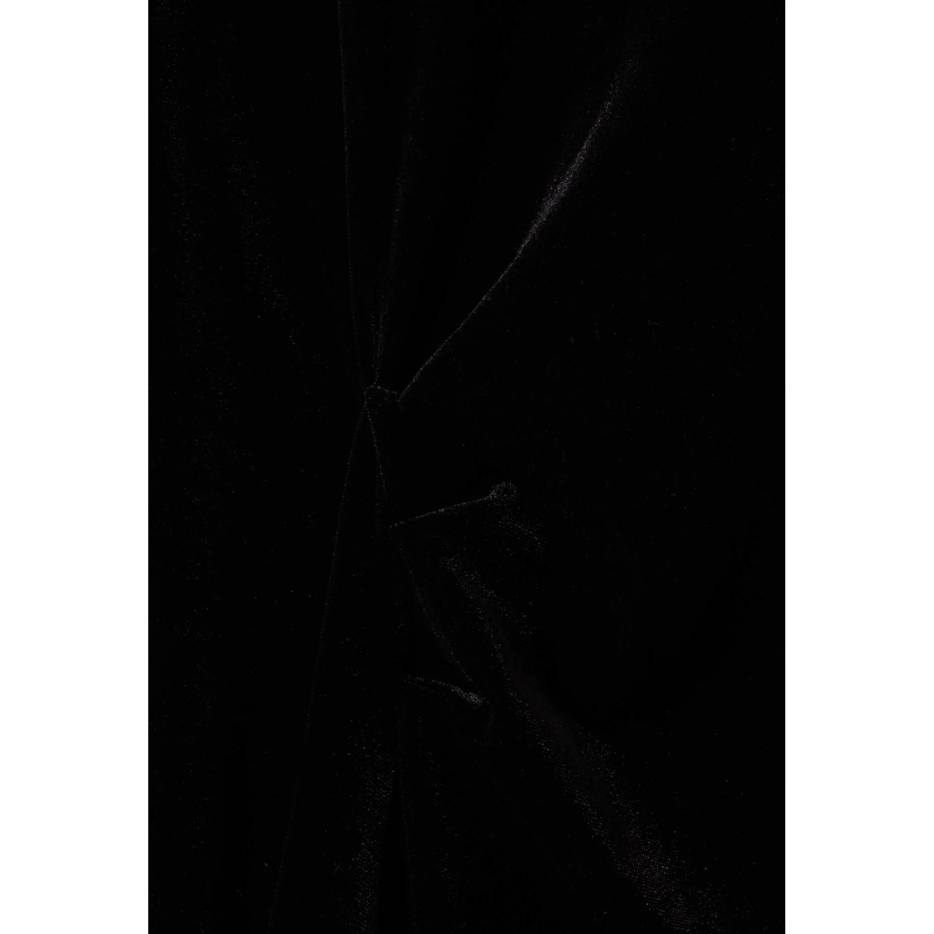 Robe Longue Cintrée Velours Noir - Image 5