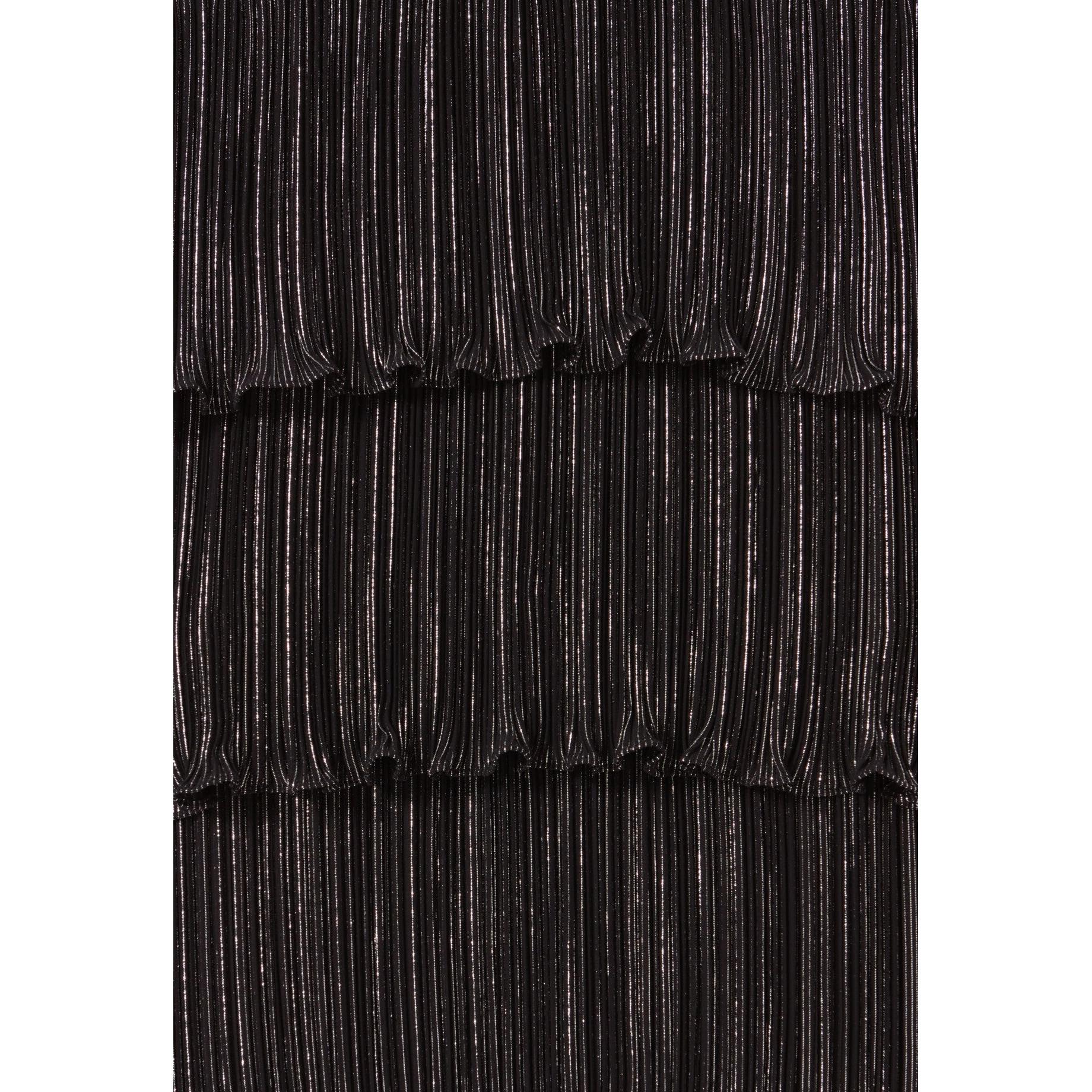 Robe Argentée Courte À Volants - Image 6