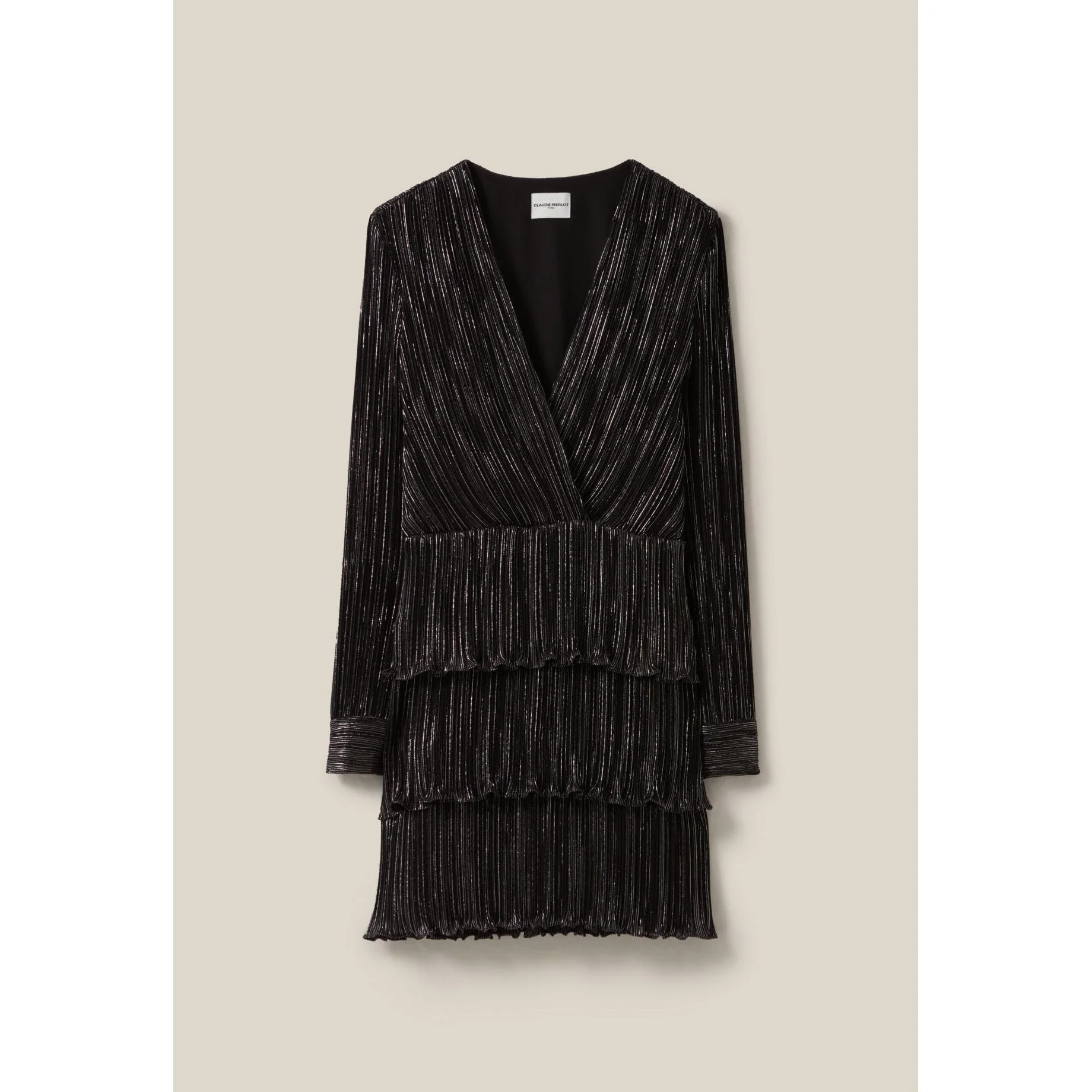 Robe Argentée Courte À Volants - Image 7