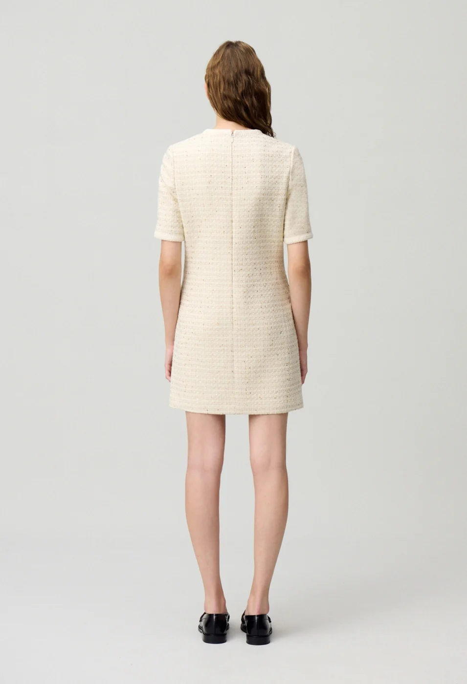Robe Rimetweed Ecru - Image 5