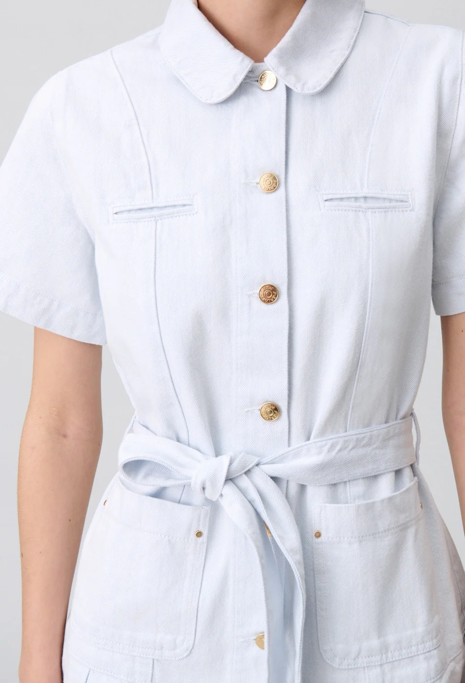 Robe Roseta Denim Light Blue - Image 3