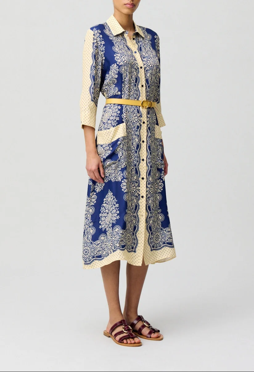 Robe Ravinbandana Print Fonce - Image 2