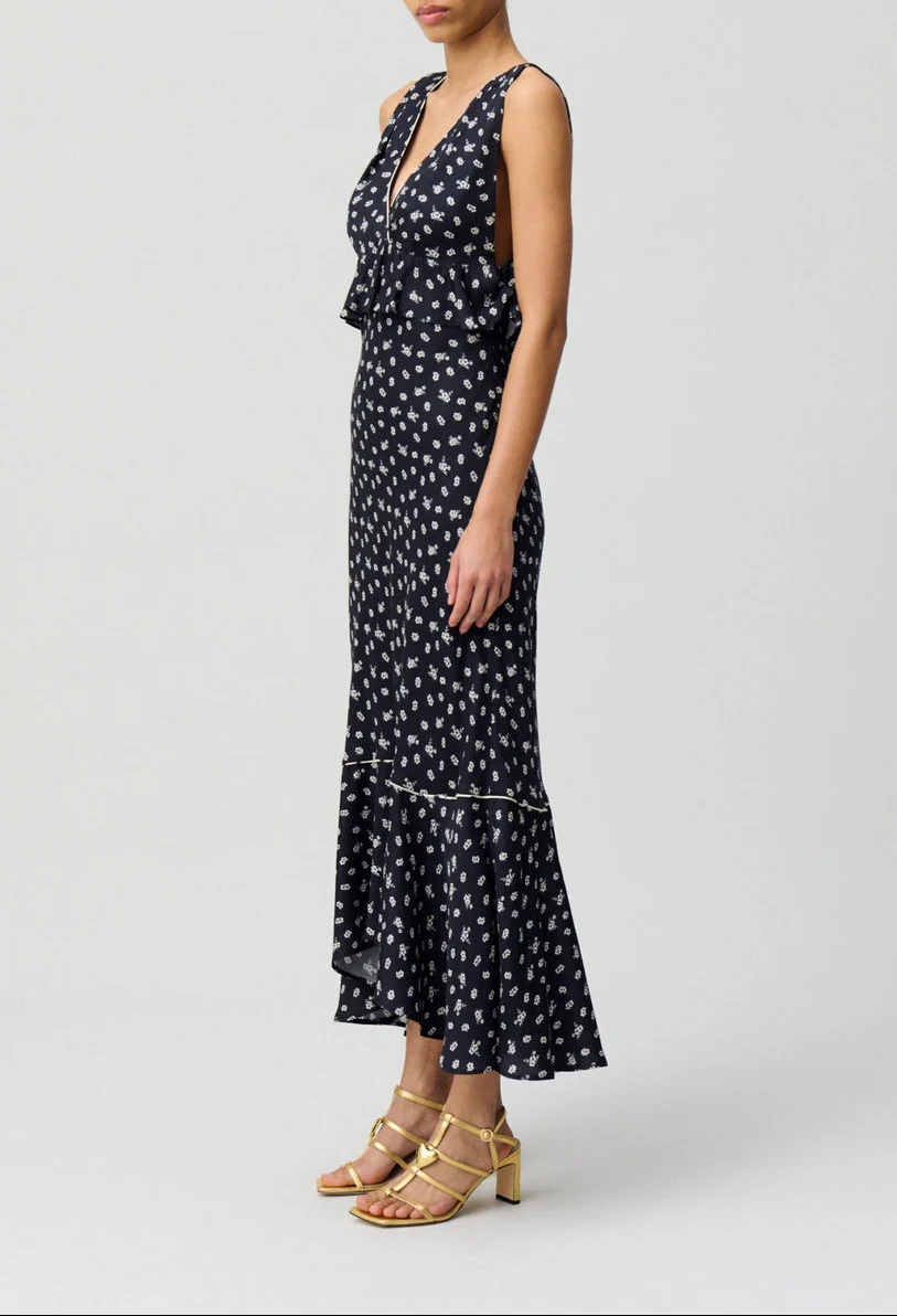 Robe Rusminpetitesfleurs Print Fonce - Image 2