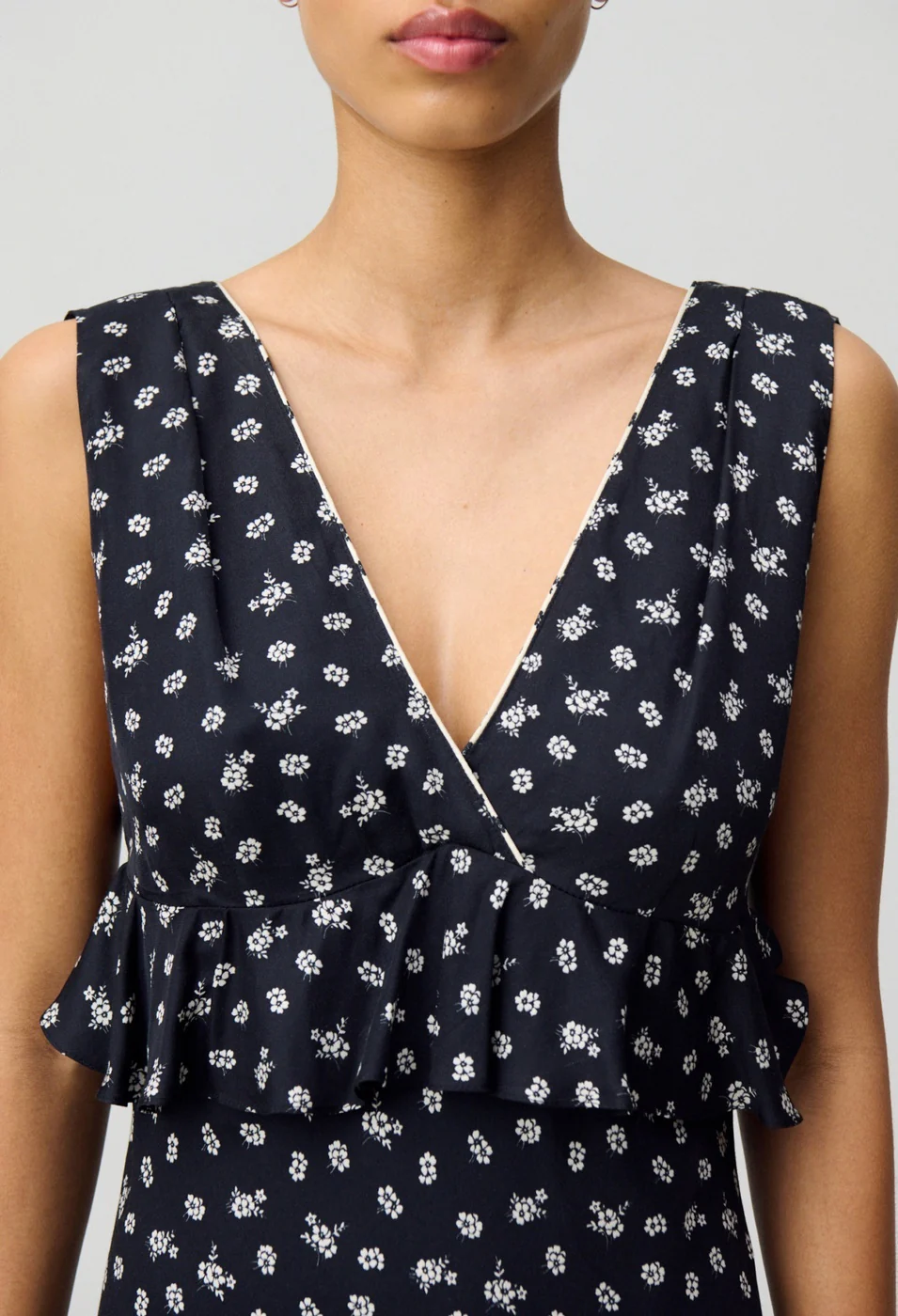 Robe Rusminpetitesfleurs Print Fonce - Image 3
