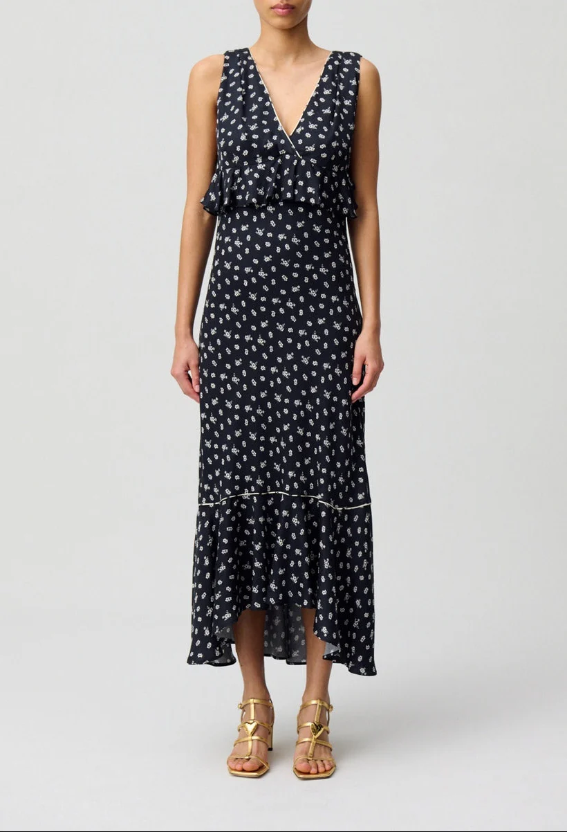 Robe Rusminpetitesfleurs Print Fonce - Image 4