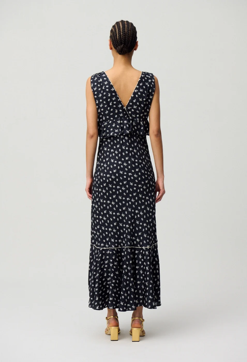 Robe Rusminpetitesfleurs Print Fonce - Image 5