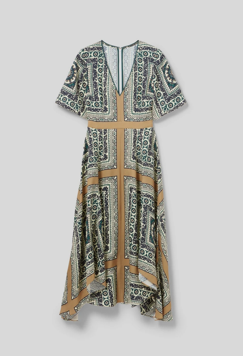 Robe Rombifoulard Print Fonce - Image 7