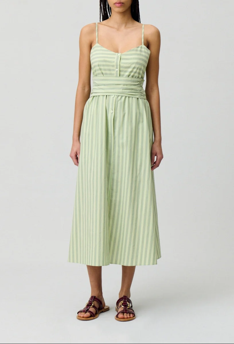 Robe Rounourayuresvertes Bicolore - Image 2