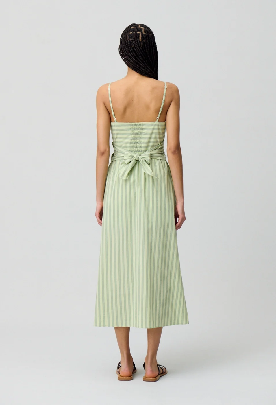 Robe Rounourayuresvertes Bicolore - Image 6