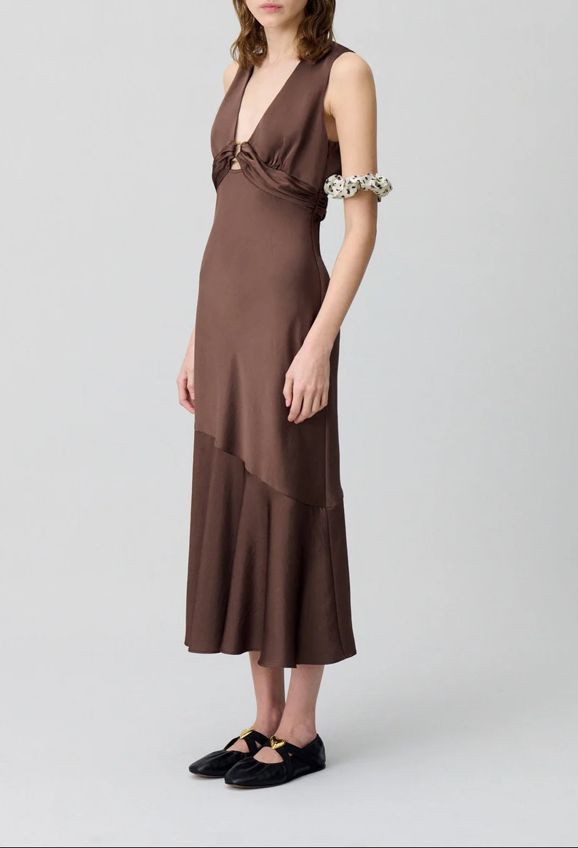 Robe Raphaelle Marron - Image 2