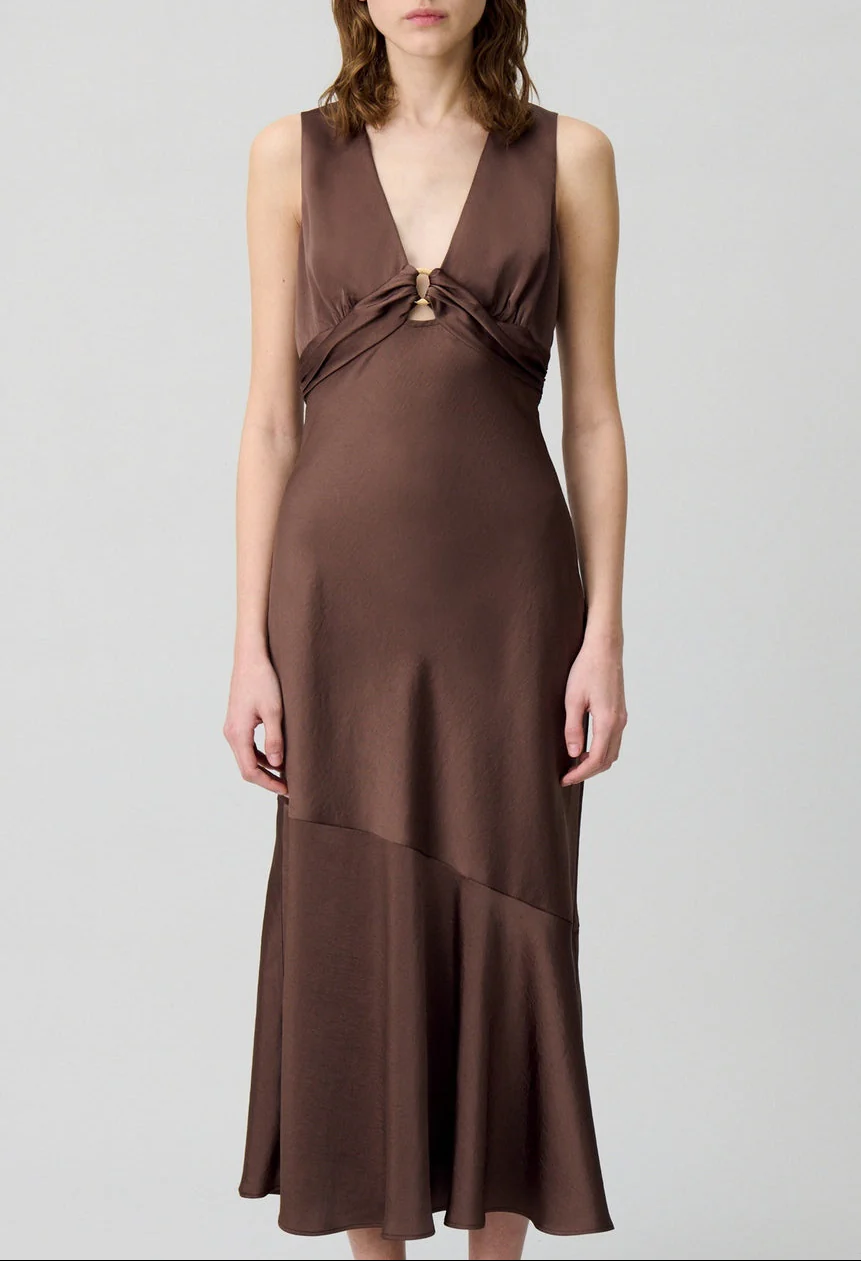 Robe Raphaelle Marron - Image 4