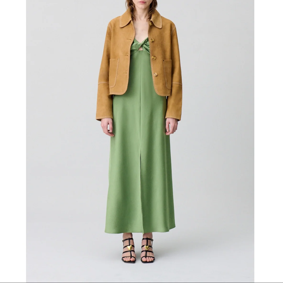 Robe Rayane Vert Moyen - Image 3
