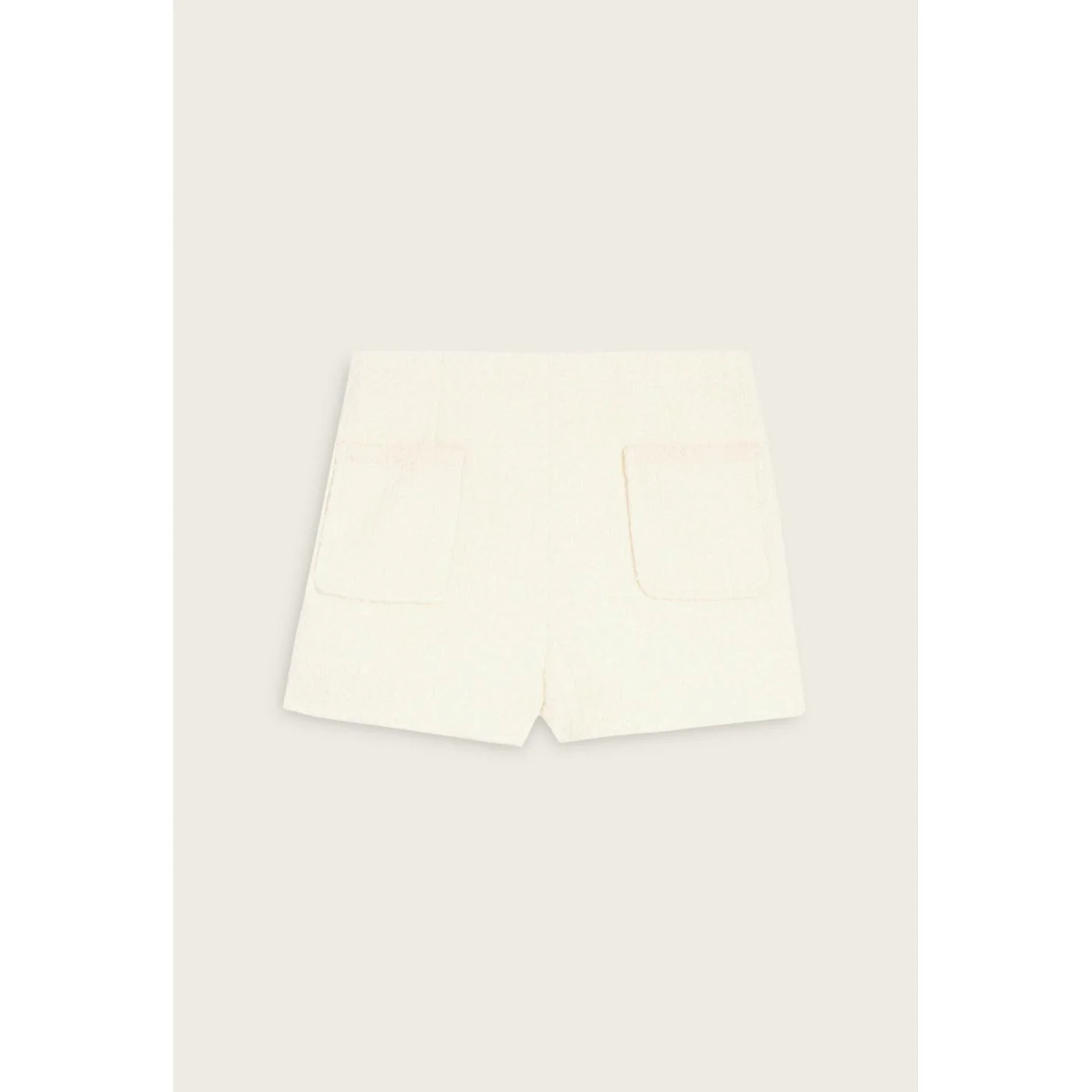 Short En Tweed Ivoire - Image 2