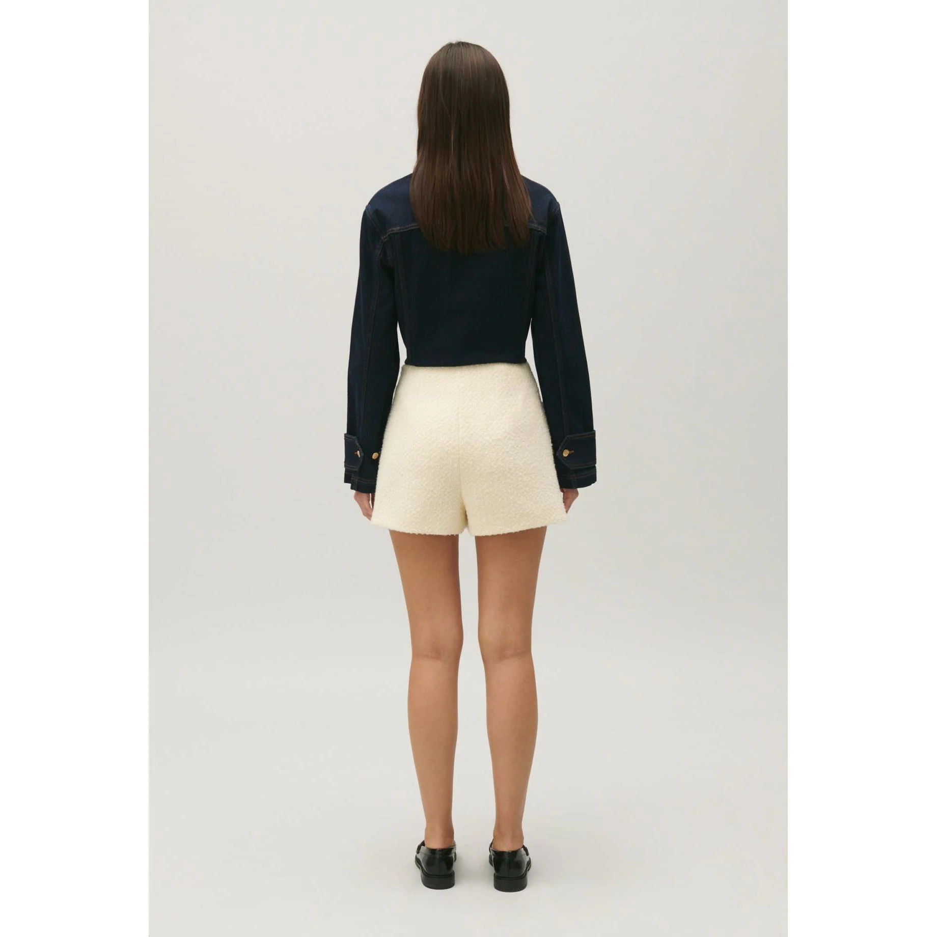 Short En Tweed Ivoire - Image 9