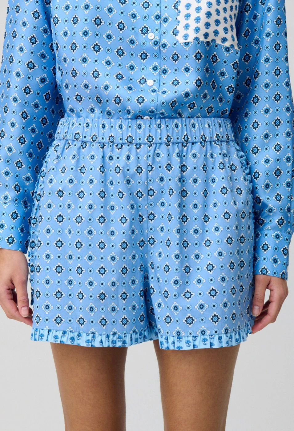 Short Envya Print Bleu Fonce - Image 3