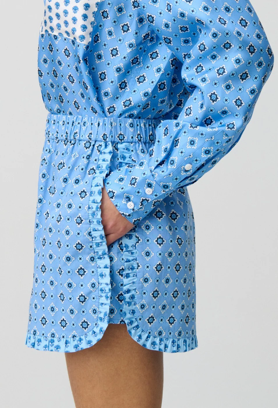 Short Envya Print Bleu Fonce - Image 4