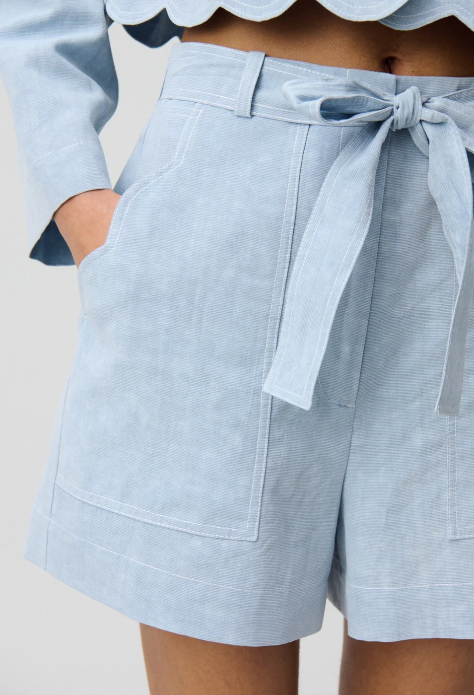 Short Ebahie Denim Delave - Image 2