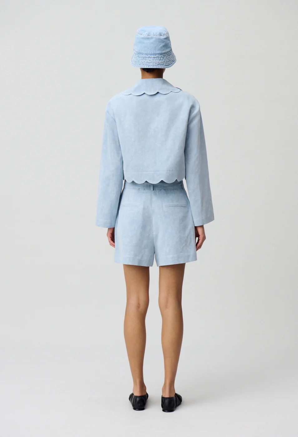 Short Ebahie Denim Delave - Image 5