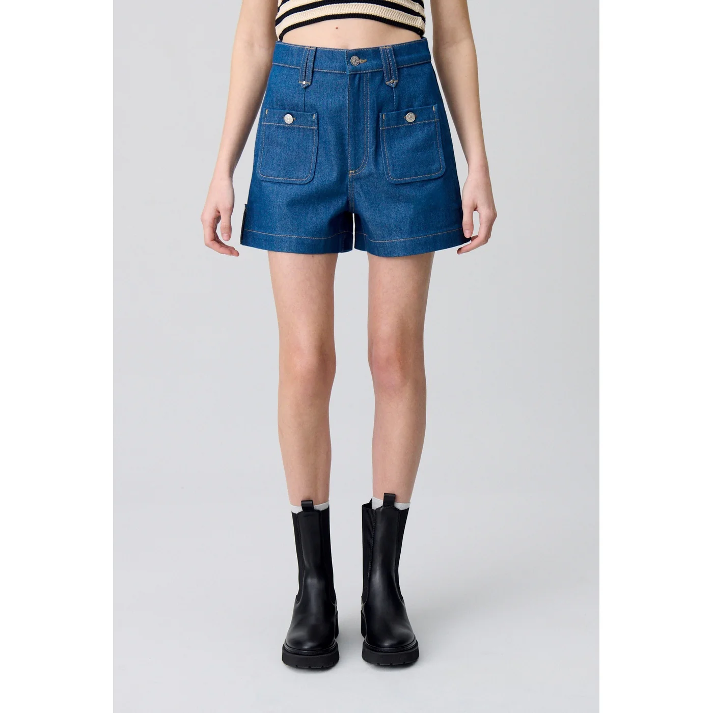 Short Elsie Denim Brut - Image 3