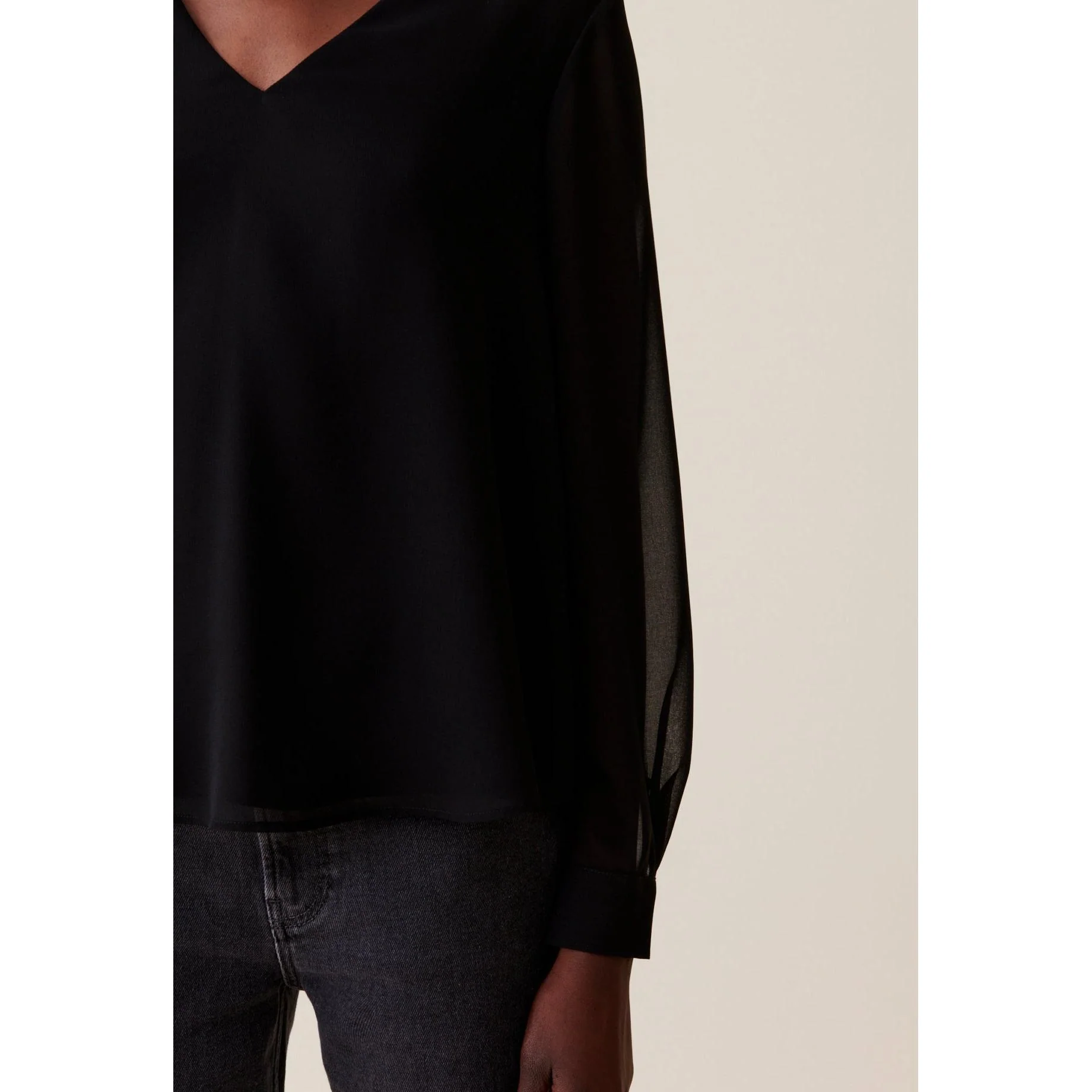 Blouse Fluide Transparente - Image 4