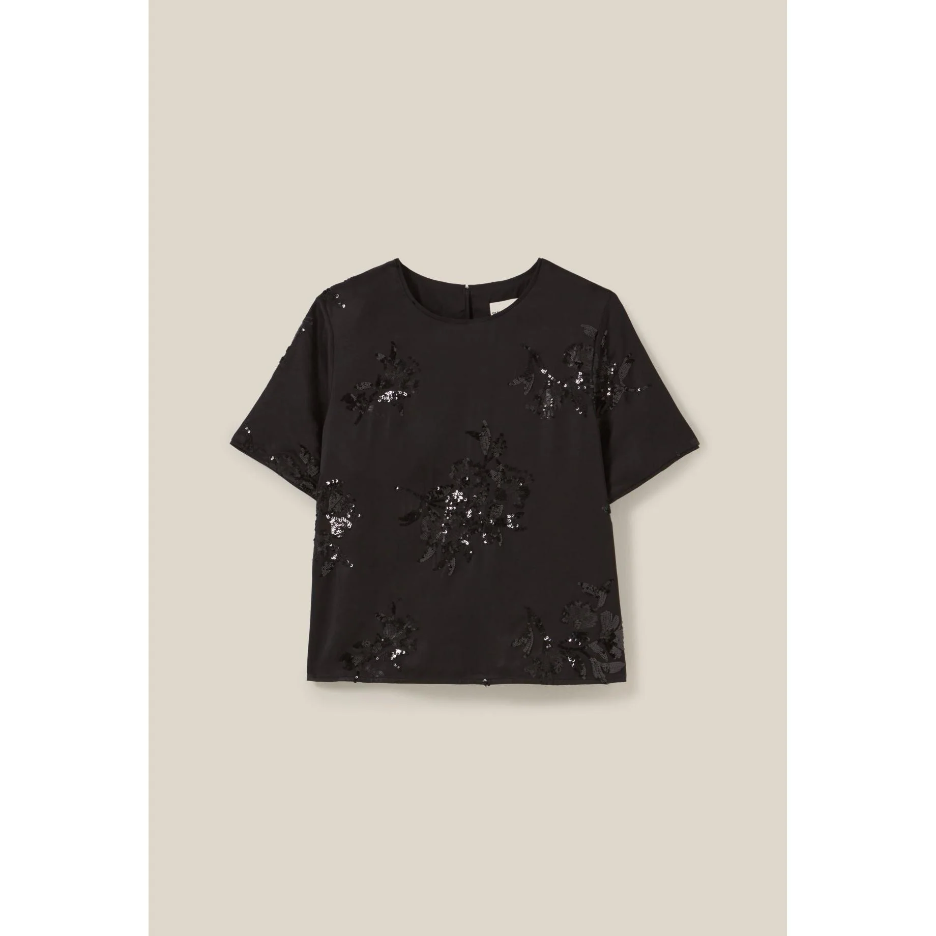 Top Noir Sequins Brodés - Image 7