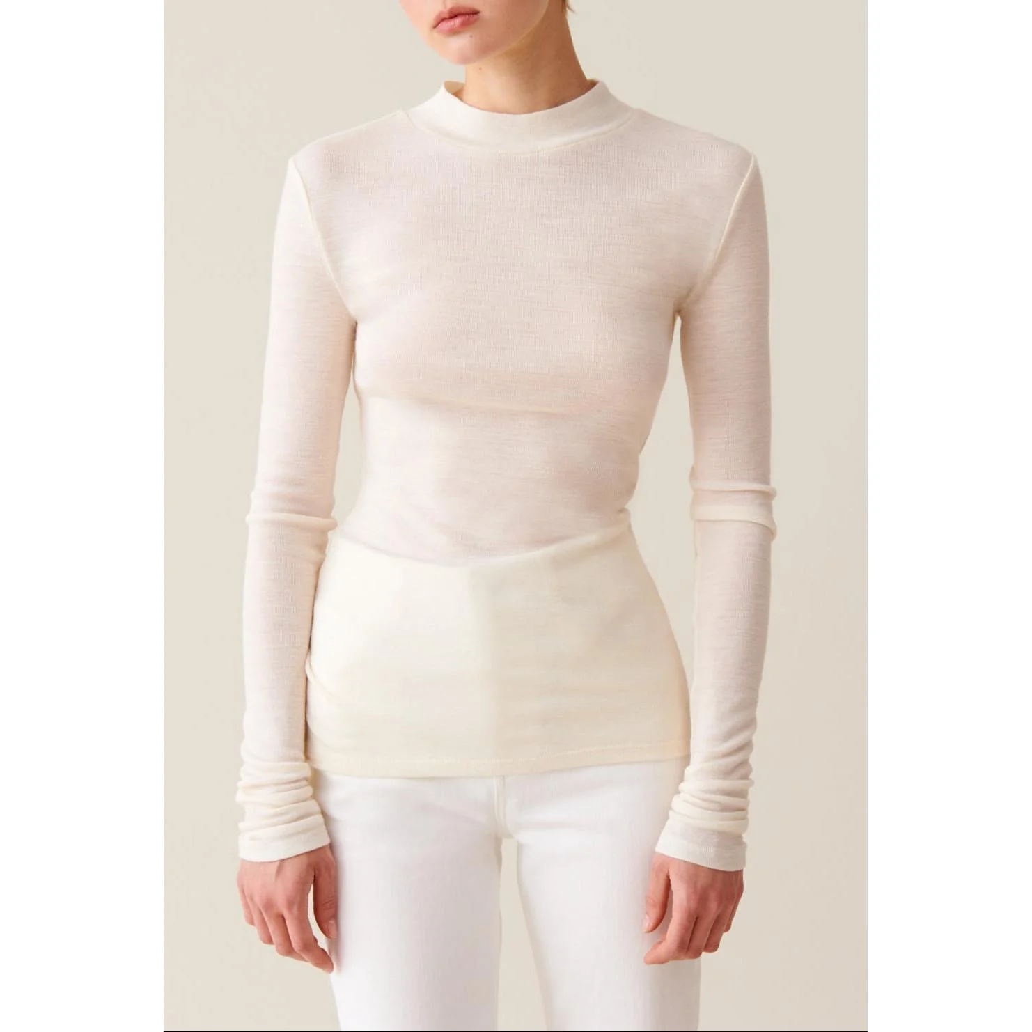 Top Col Montant Laine - Image 4