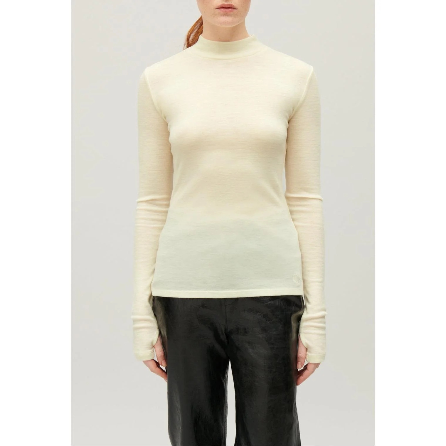 Top Col Montant Laine - Image 7