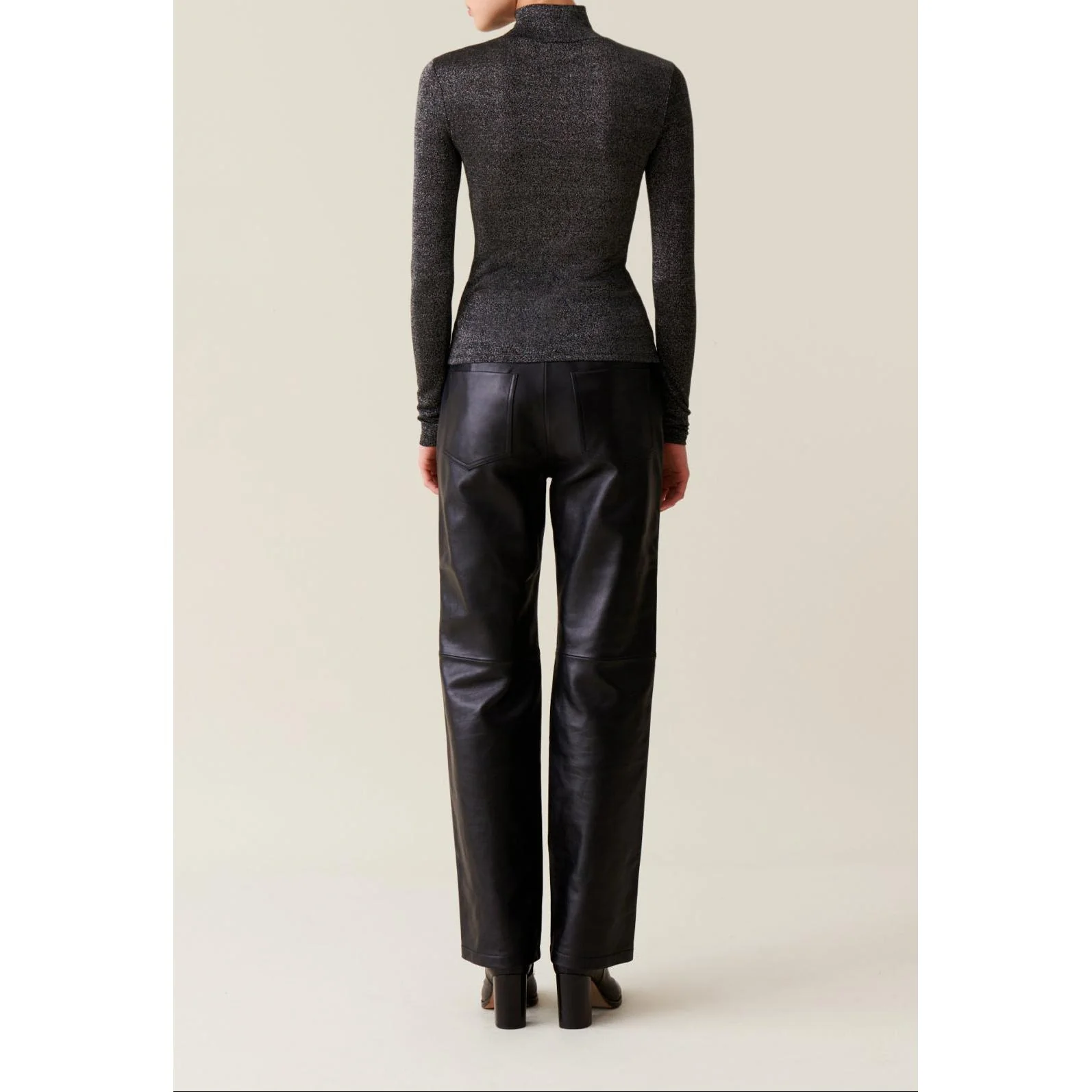 Sous-Pull Jersey Brillant Col Haut - Image 4