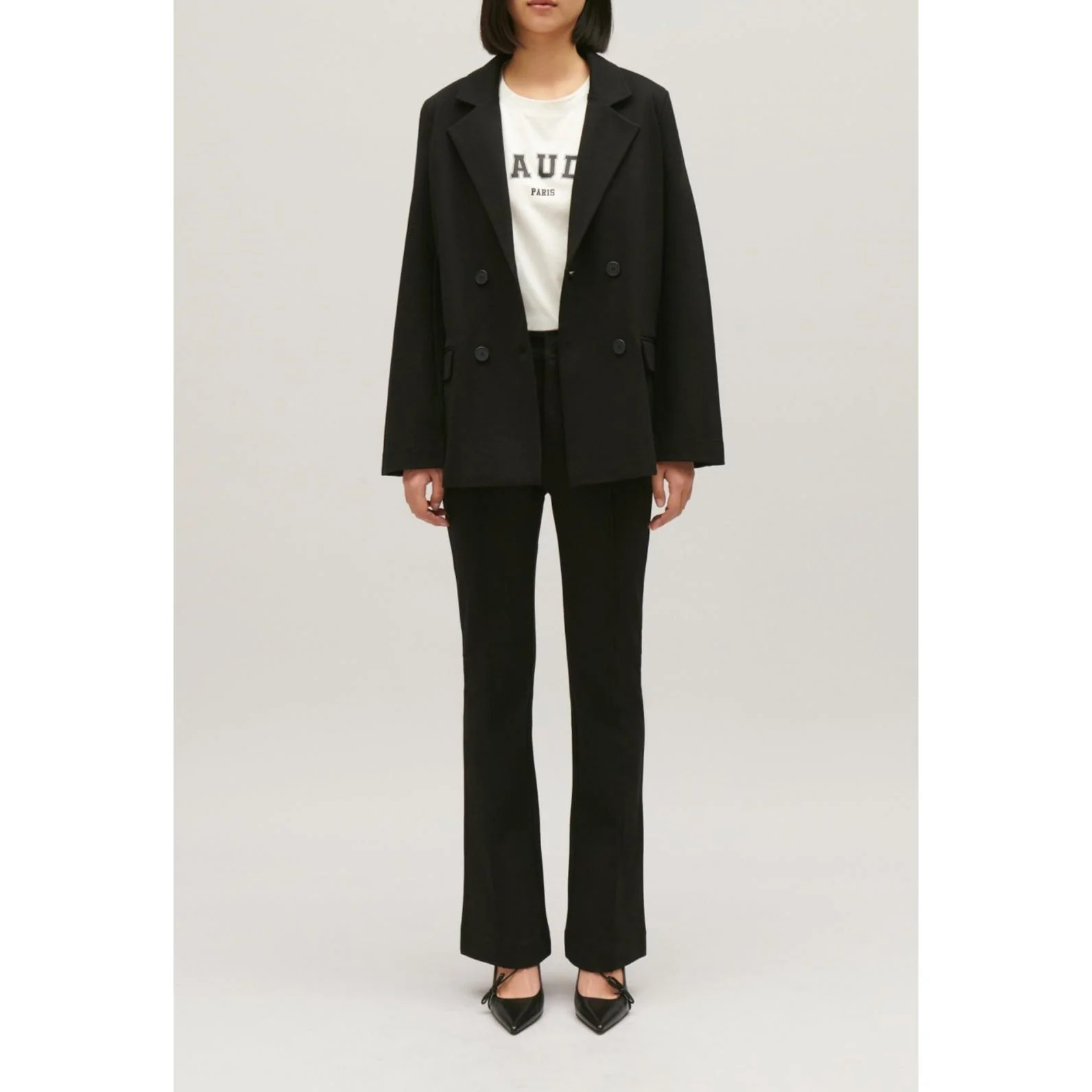 Veste Tailleur Oversize Noir - Image 2
