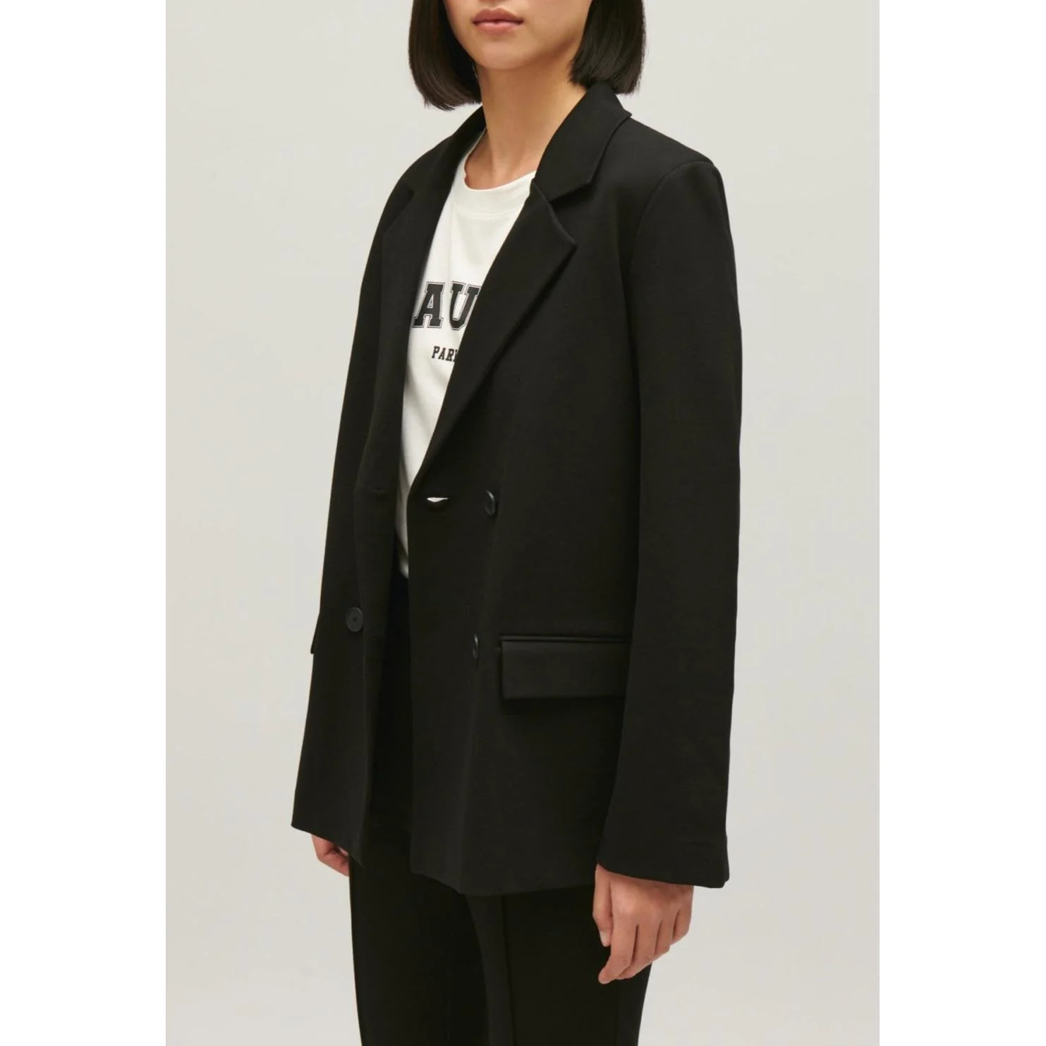 Veste Tailleur Oversize Noir - Image 4
